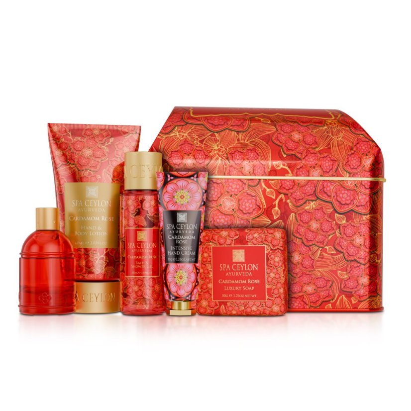 SPA CEYLON ORCHID PARADISE - Pampering Set CARDAMOM ROSE - Wellness-Verwöhnset für Rosen-LiebhaberInnen